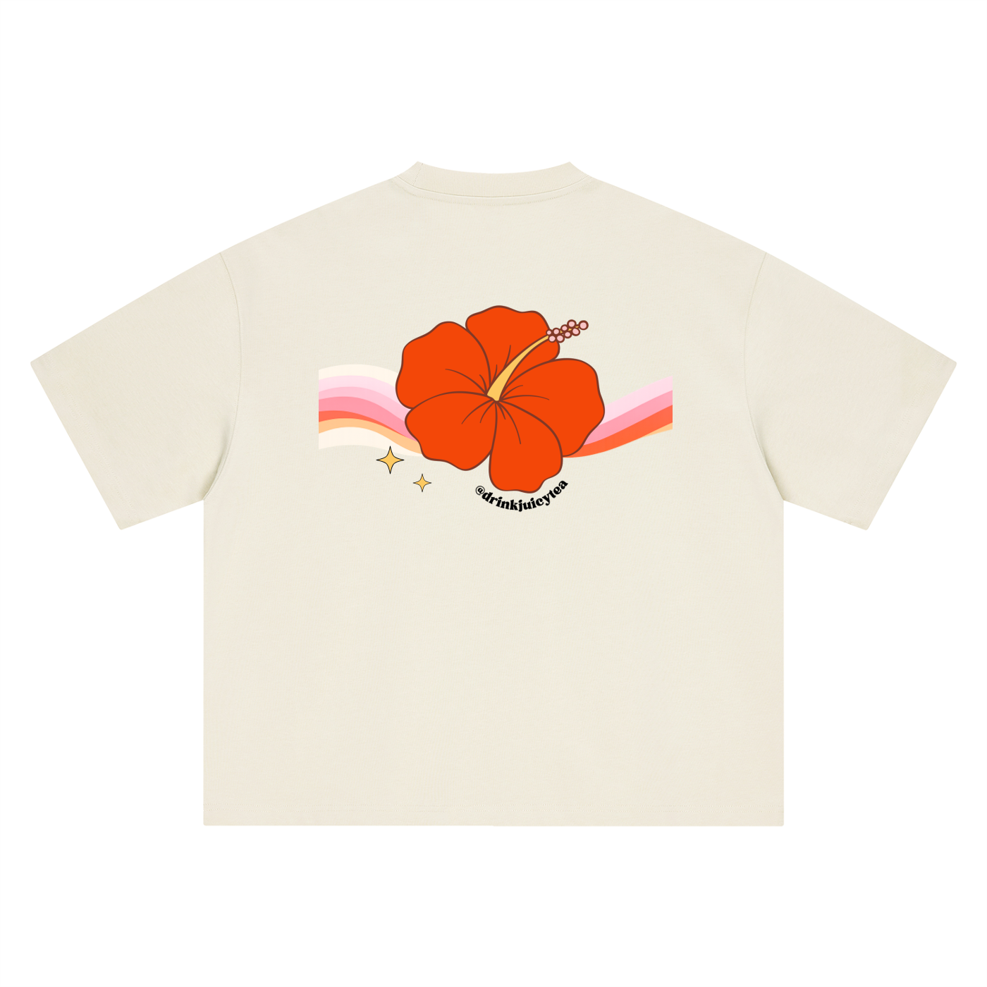 Hibiscus Boxy Oversized T-Shirt