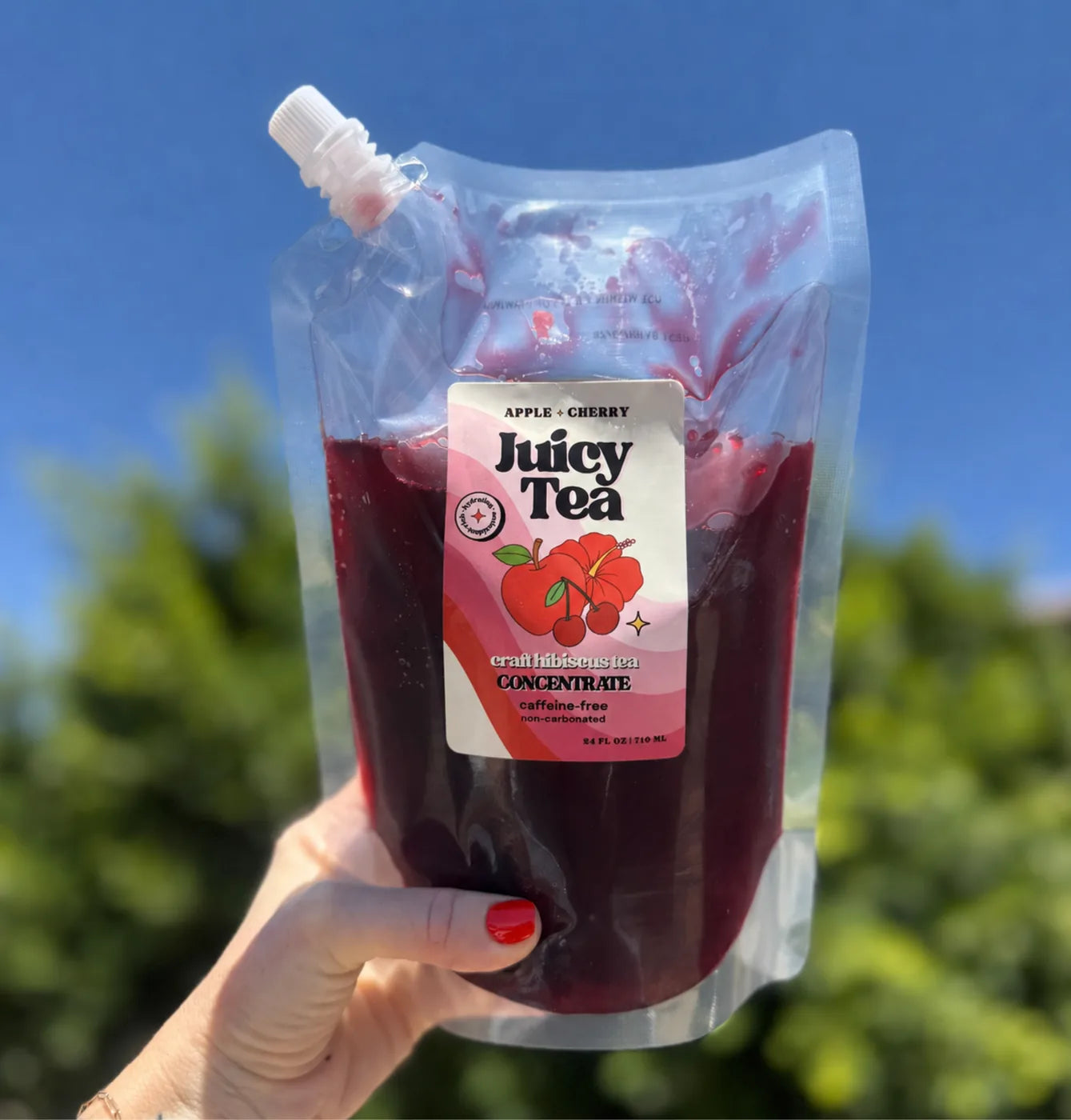 Juicy Tea Frozen Concentrate, Apple + Cherry