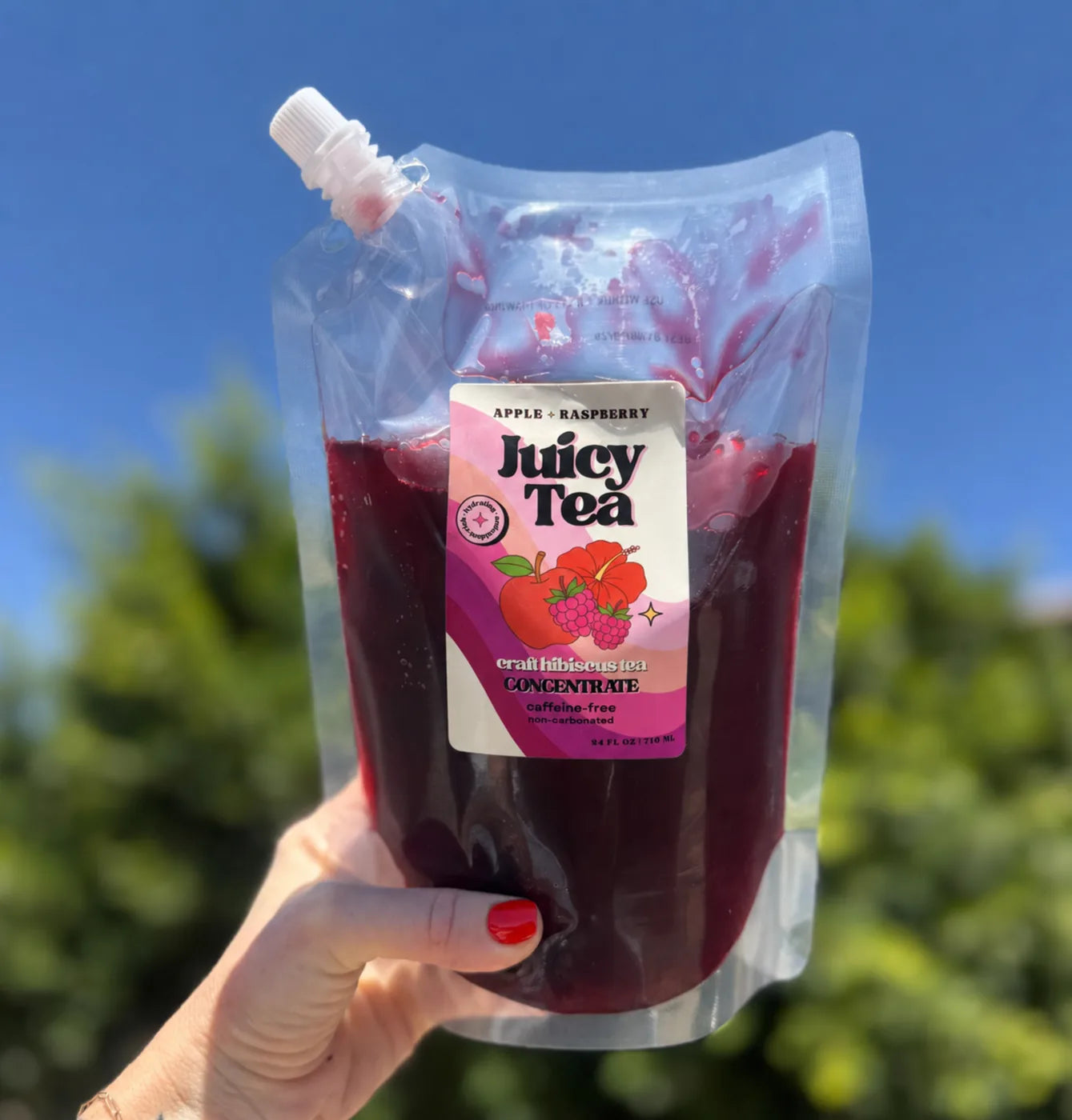 Juicy Tea Frozen Concentrate, Apple + Raspberry